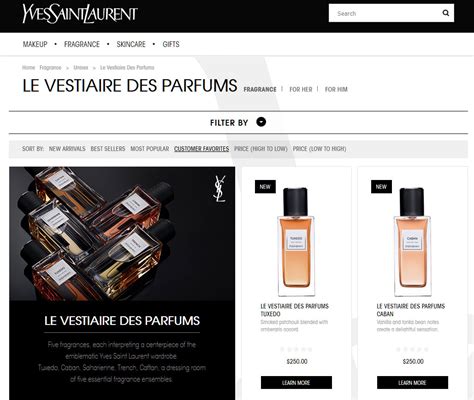 yves Saint Laurent website